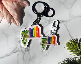 Subtiele Pride mini-acrylsleutelhangers - LGBTQ+ Pride-vlagontwerpen - leesgrage accessoires