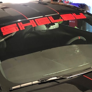Shelby Mustang Cobra Windshield Vinyl Decal 40&quot; x 4&quot;