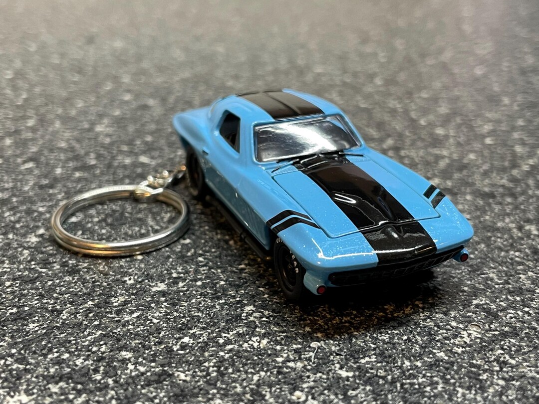 1966 Corvette 427 Keychain Blue Diecast Car Hot Wheels Matchbox - Etsy
