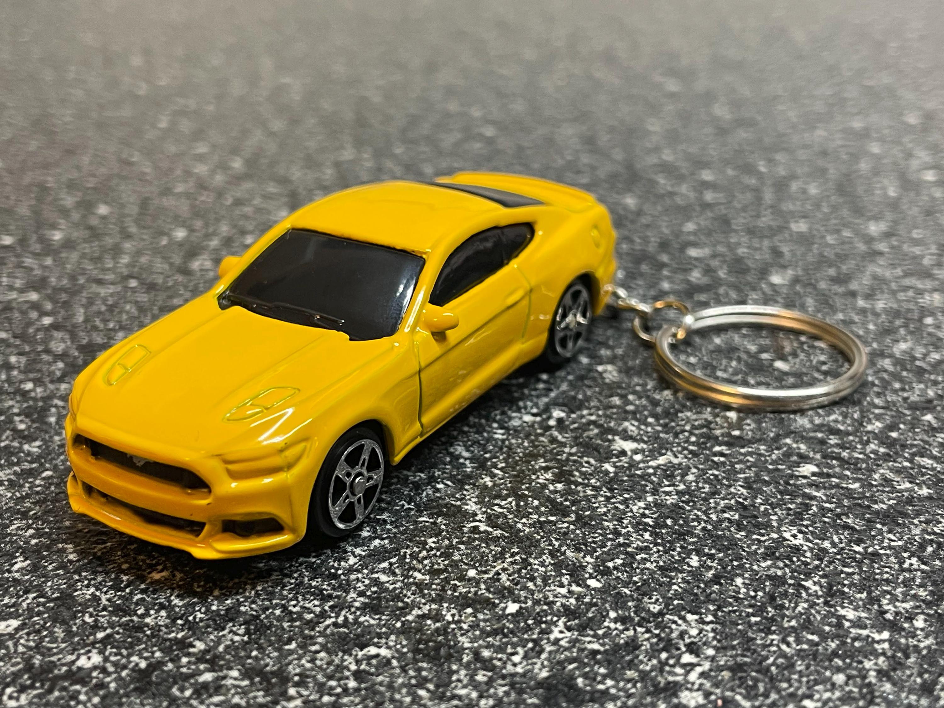2015 Mustang GT S550 Yellow Keychain Diecast Car - Etsy