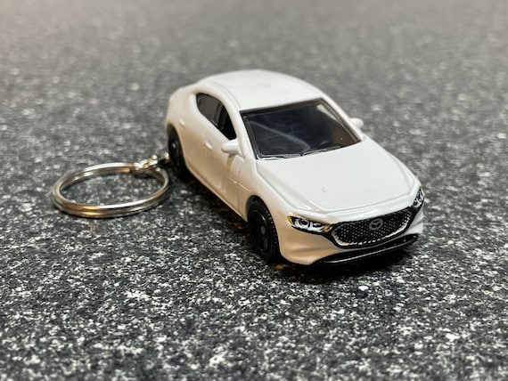Mazda 3 White Keychain Matchbox Hot Wheels Matchbox Etsy