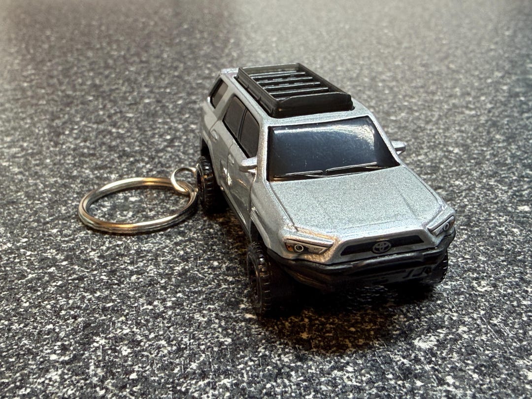 Toyota 4runner Keychain Silver Diecast Car Hot Wheels Matchbox 2019 - Etsy