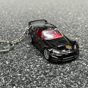 Honda S2000 Black F&F Custom Keychain Hot Wheels Matchbox