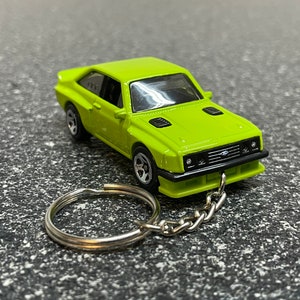 Ford Escort RS2000 Lime Green Keychain Hot Wheels Matchbox