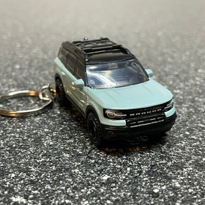 Bronco Sport Keychain Cactus Gray Matchbox Hot Wheels Diecast