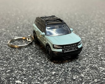 Bronco Sport Keychain Cactus Gray Matchbox Hot Wheels Diecast