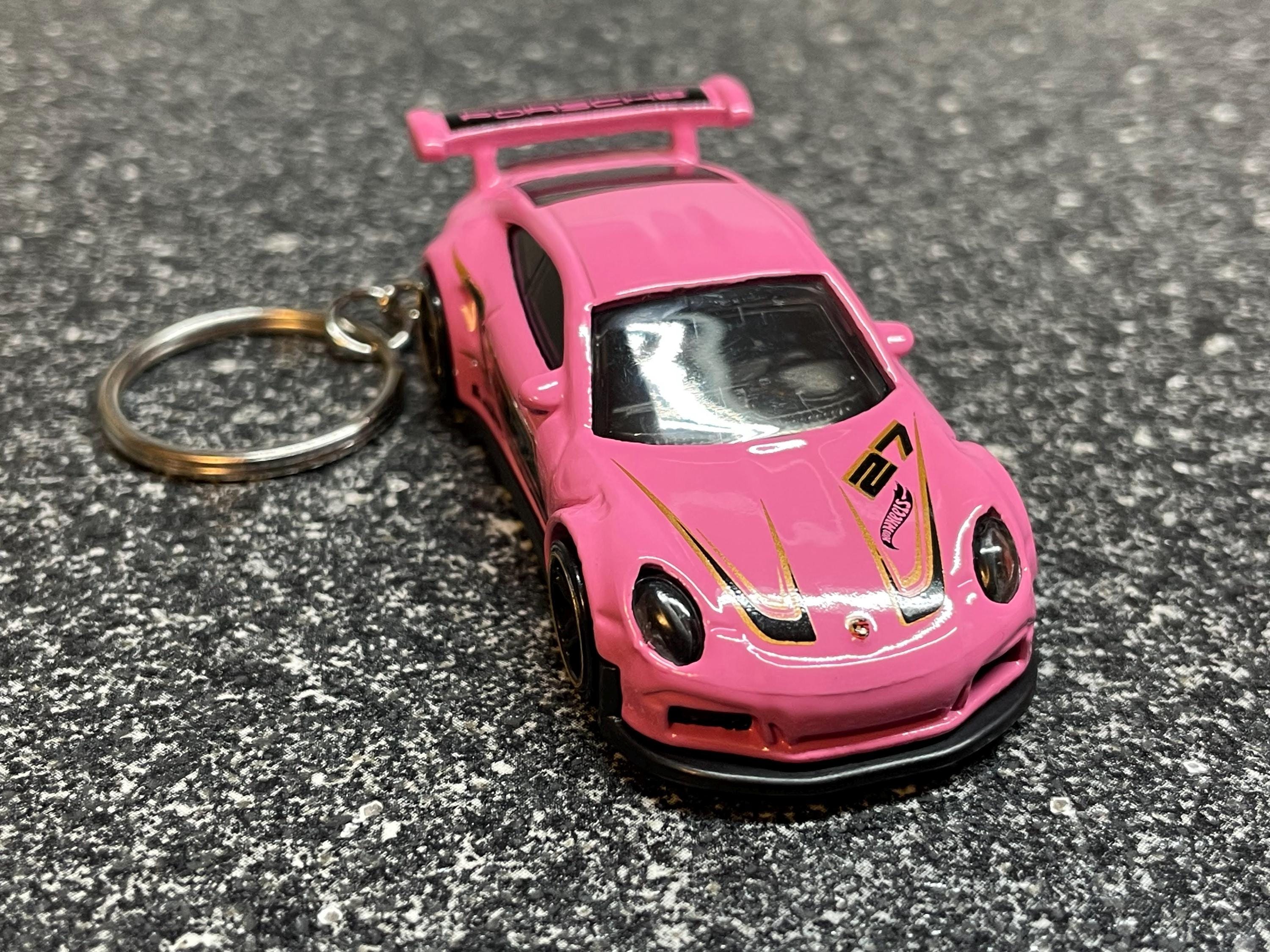 Fits Porsche 911 GT3RS Pink Keychain Hotwheels - Etsy
