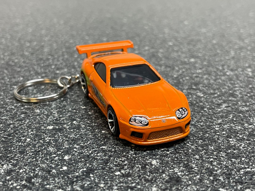 Toyota Supra Orange F&F Brian Keychain Hot Wheels Matchbox - Etsy