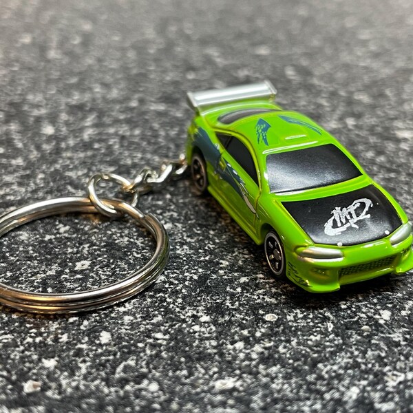 1995 Mitsubishi Eclipse Mini Keychain Green Matchbox Hot Wheels F&F
