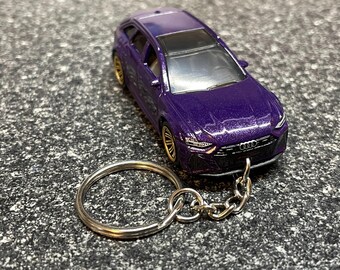 2023 Audi RS 6 Avant RS6 Keychain Purple Hot Wheels Matchbox
