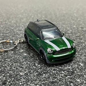 Mini Cooper Countryman Keychain Cooper S Green Hot Wheels Matchbox