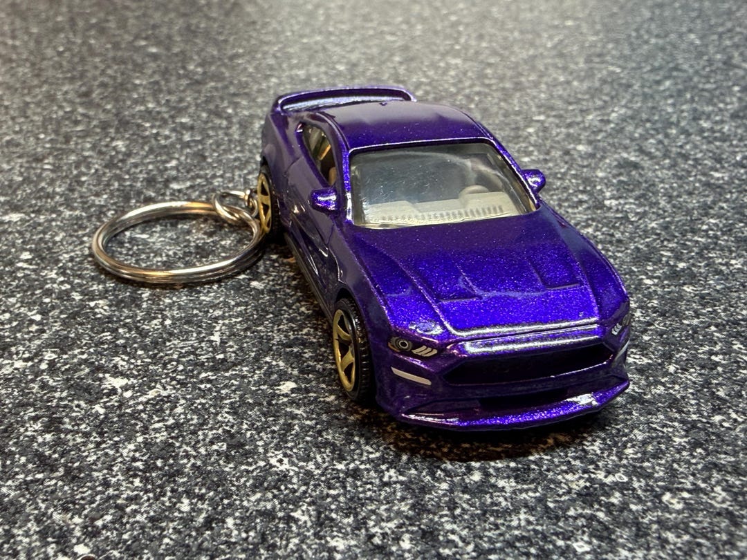 2018 Mustang GT Keychain Purple S550 Hot Wheels Matchbox - Etsy