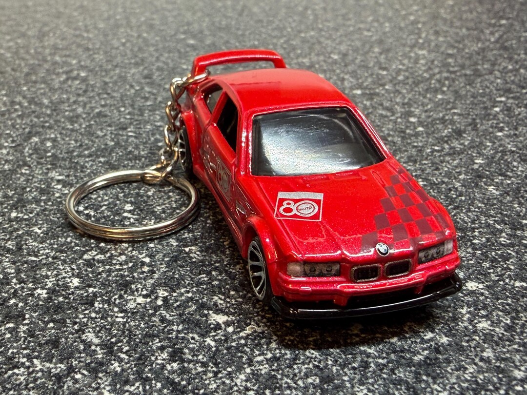 BMW E36 M3 Red Keychain Hot Wheels Matchbox - Etsy