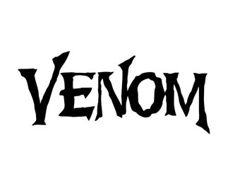 May include: Black and white logo with the word "VENOM" in a stylized, jagged font.