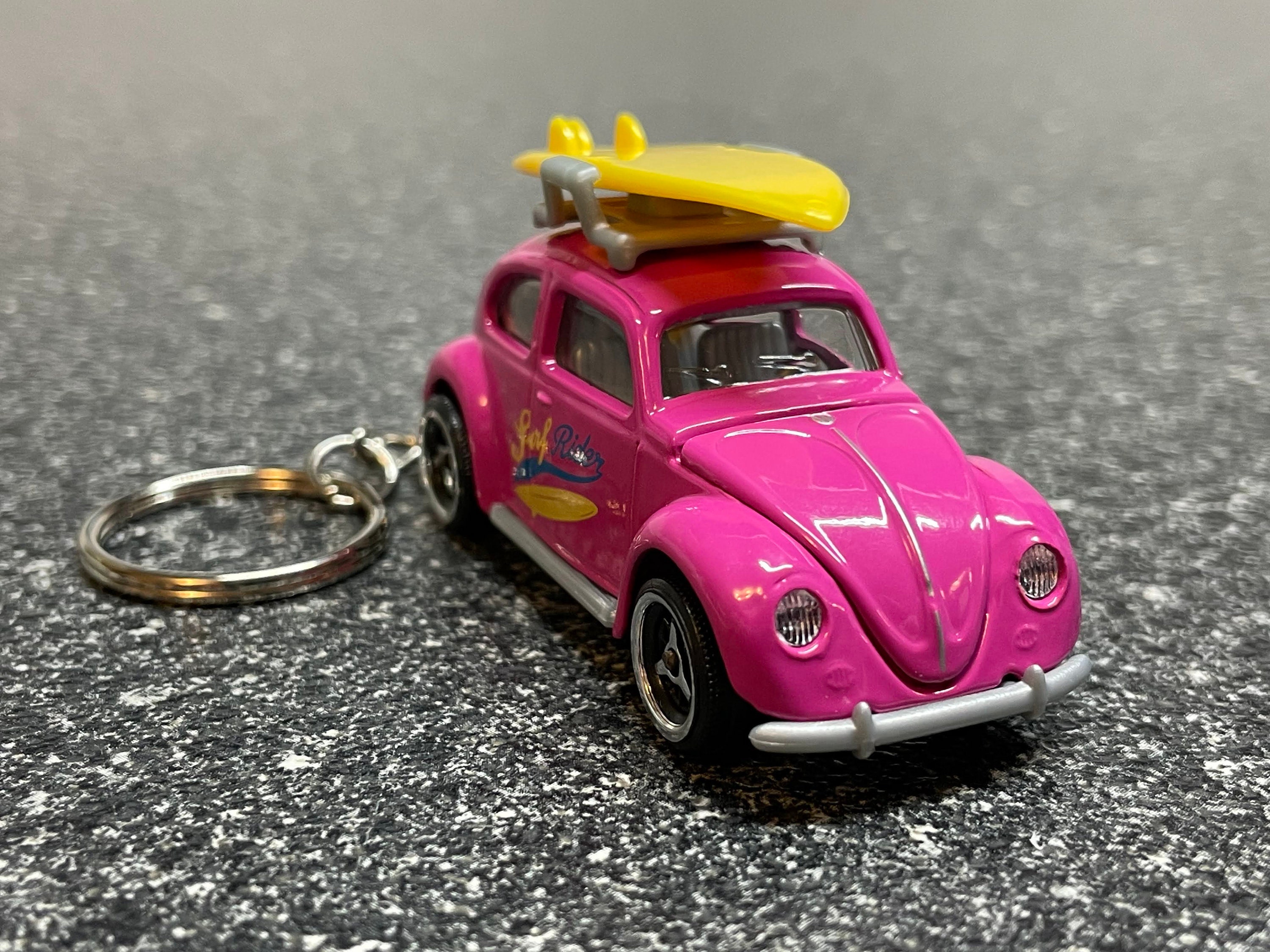 ホットウィール ＶＷ BUG コンバーチブル(ピンク) Hot Wheels VW Volkswagen Beetle 1:64 Pink W/ Flames & Blue