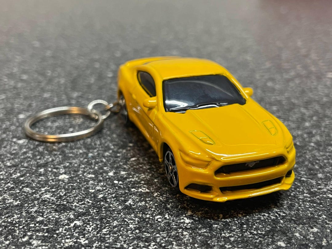 2015 Mustang GT S550 Yellow Keychain Diecast Car - Etsy