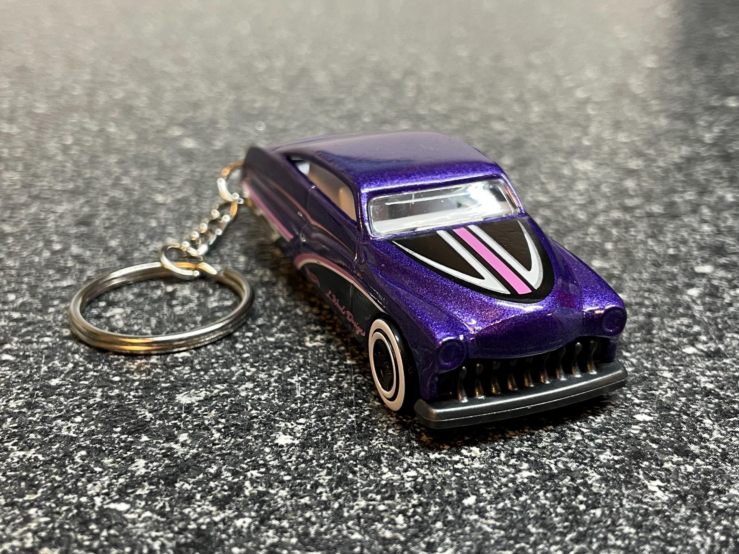 1950 Mercury Lead Sled Lowrider Keychain Purple Passion Matchbox