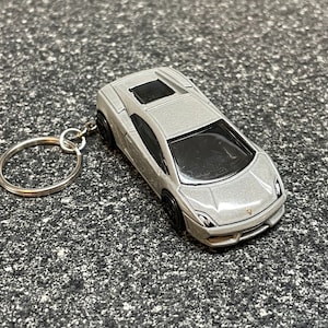 Lamborghini Gallardo Gray Keychain Hot Wheels Matchbox