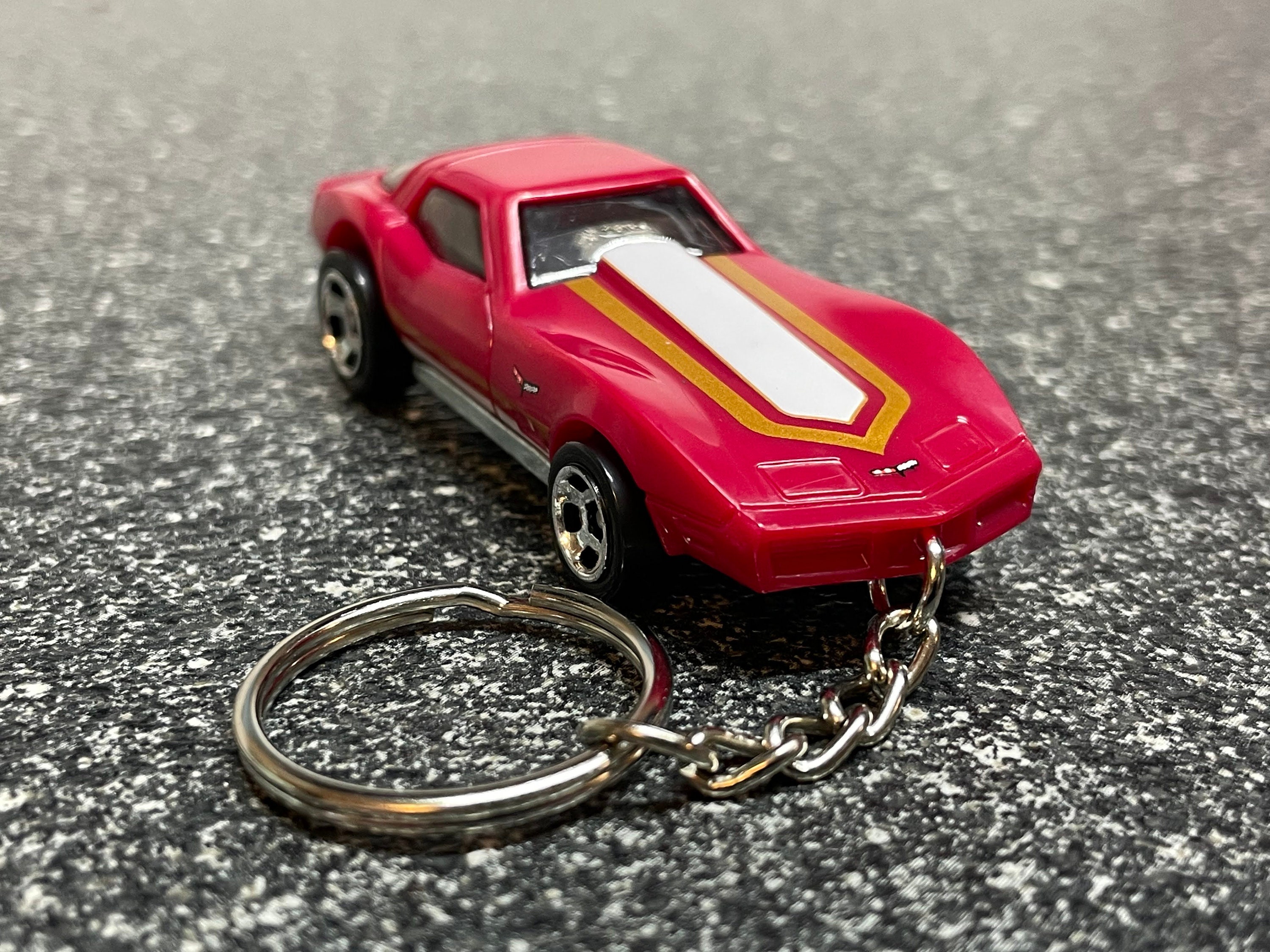 1975 Corvette Stingray Keychain Maroon Diecast Car Hot Wheels Matchbox Etsy