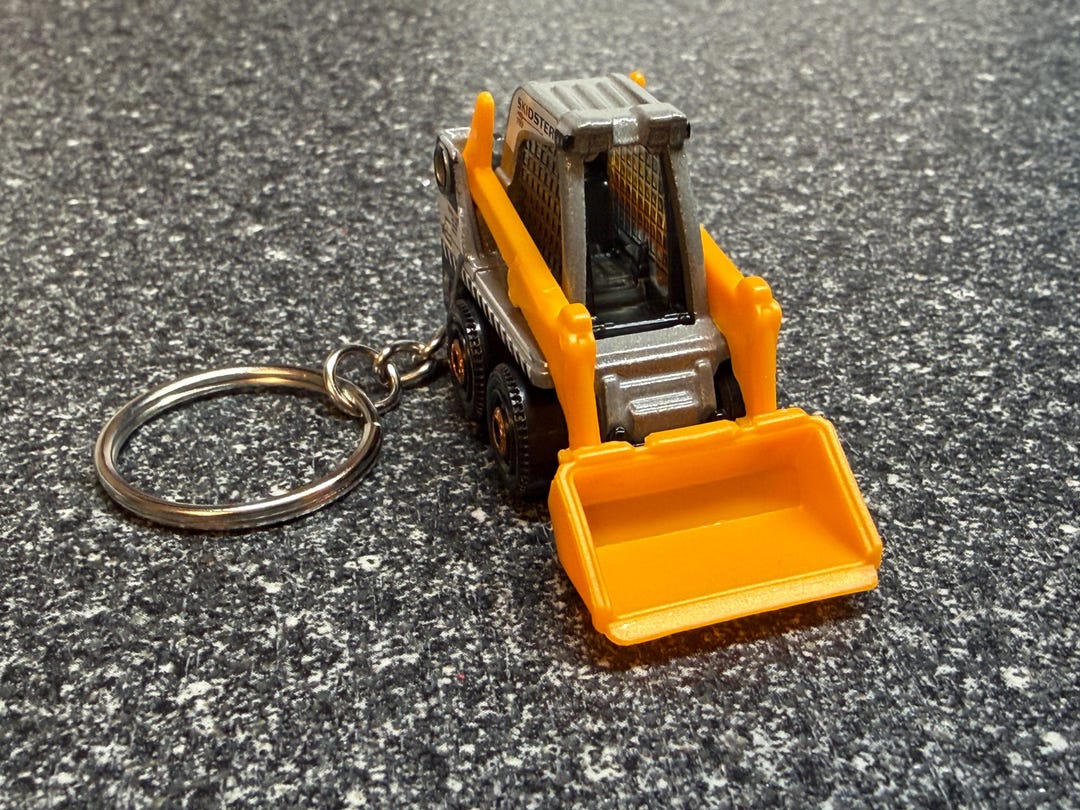 Skid Steer Bobcat Keychain Hot Wheels Matchbox Caterpillar Case - Etsy
