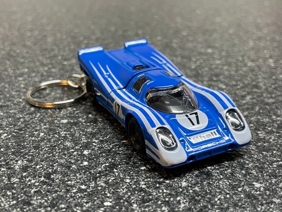記念グッズ Y Fits Porsche 917 Racecar Keychain Blue Shell Hot Wheels Lemans - Etsy
