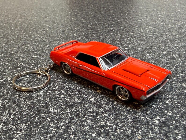 Eliminator Key Chain 1969 Mercury Cougar Eliminator Keychain Orange Hot Wheels Matchbox - Etsy