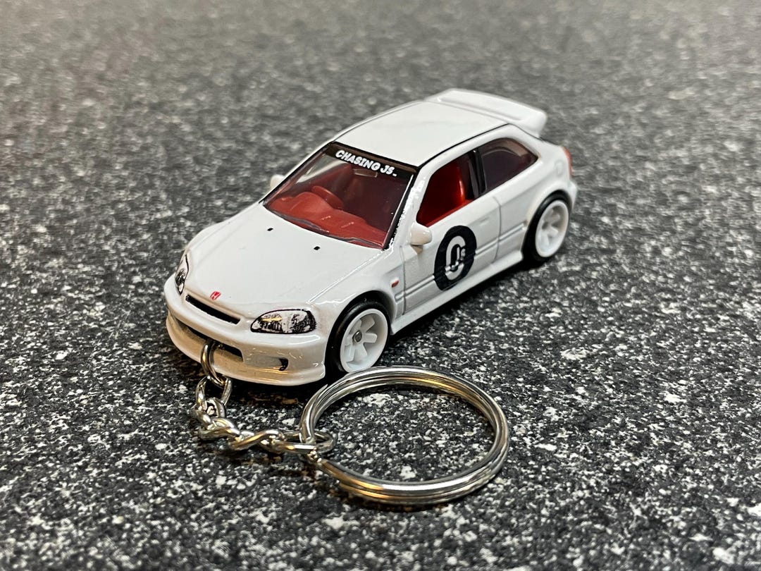 1999 Honda Civic Type-r Keychain White Hot Wheels Matchbox Type R - Etsy