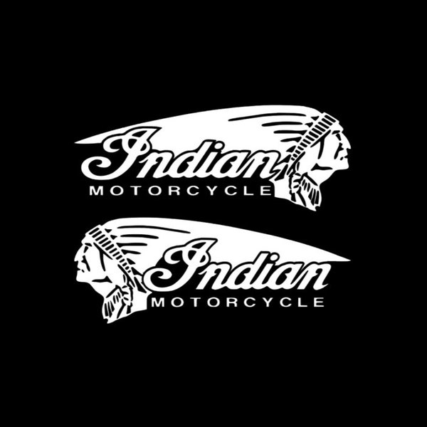 2x Indian Motorcycle Vinyl Decal Sticker Multiple Sizes and Colors