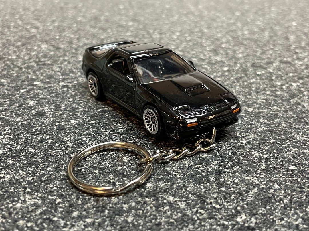 Mazda RX7 Keyring - Turbo Type RS RZ RB Car Keychain Gift For Rotary Enthusiasts