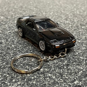 1989 Mazda RX7 Rx-7 Black Keychain Matchbox Hot Wheels Matchbox