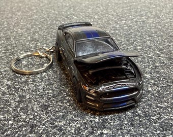Shelby Mustang GT350R GT350 Keychain Magnetic Gray Hot Wheels Matchbox