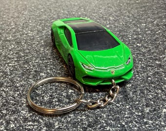 Fits Lamborghini Huracan Keychain Green Hot Wheels Matchbox LP 610-4 Exotic