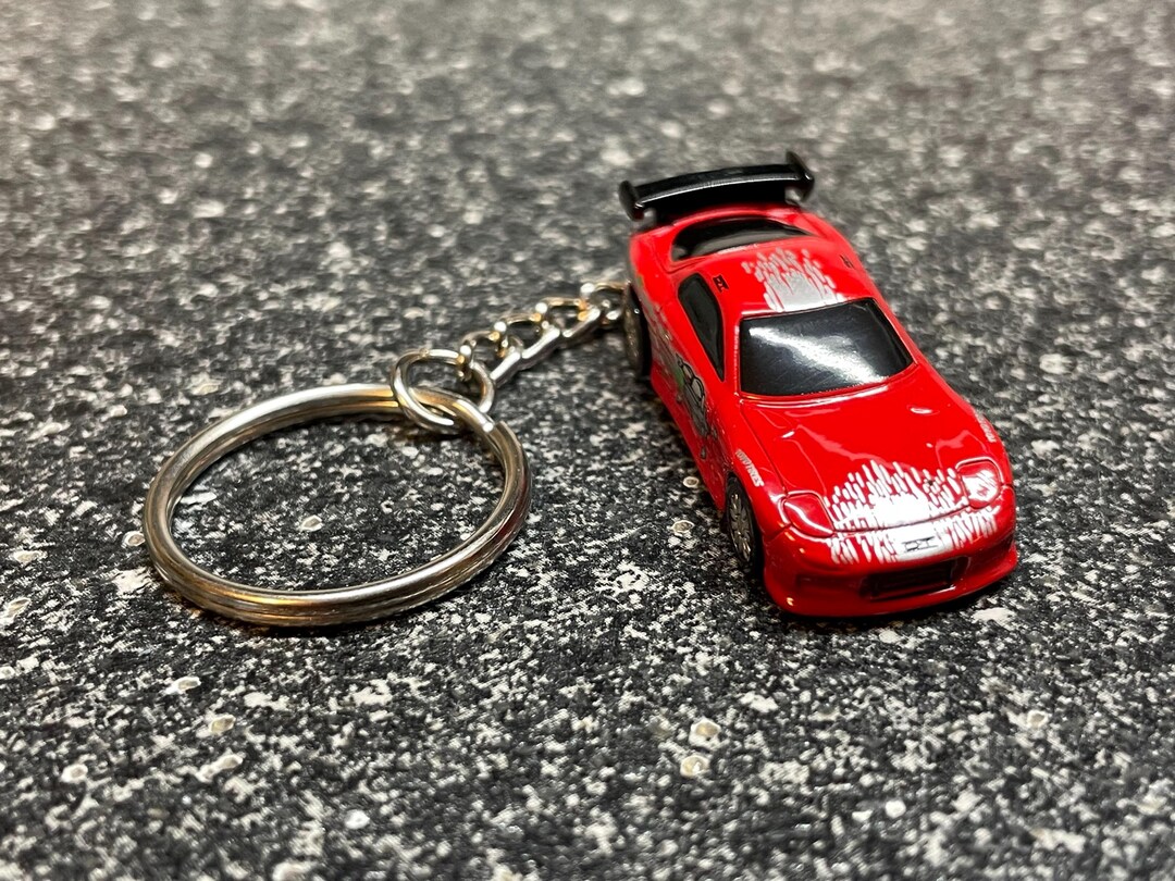 1995 Mazda RX7 Rx-7 Red Mini Keychain Matchbox Hot Wheels Matchbox F&F ...