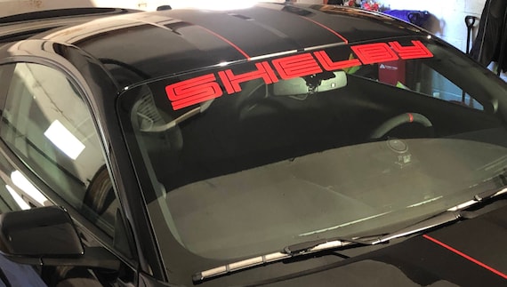 Shelby Mustang Cobra Windshield Vinyl Decal 40" x 4"
