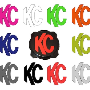 2x KC Gravity PRO6 / Titan LED Light Cover Vinyl Decal Overlay Sticker