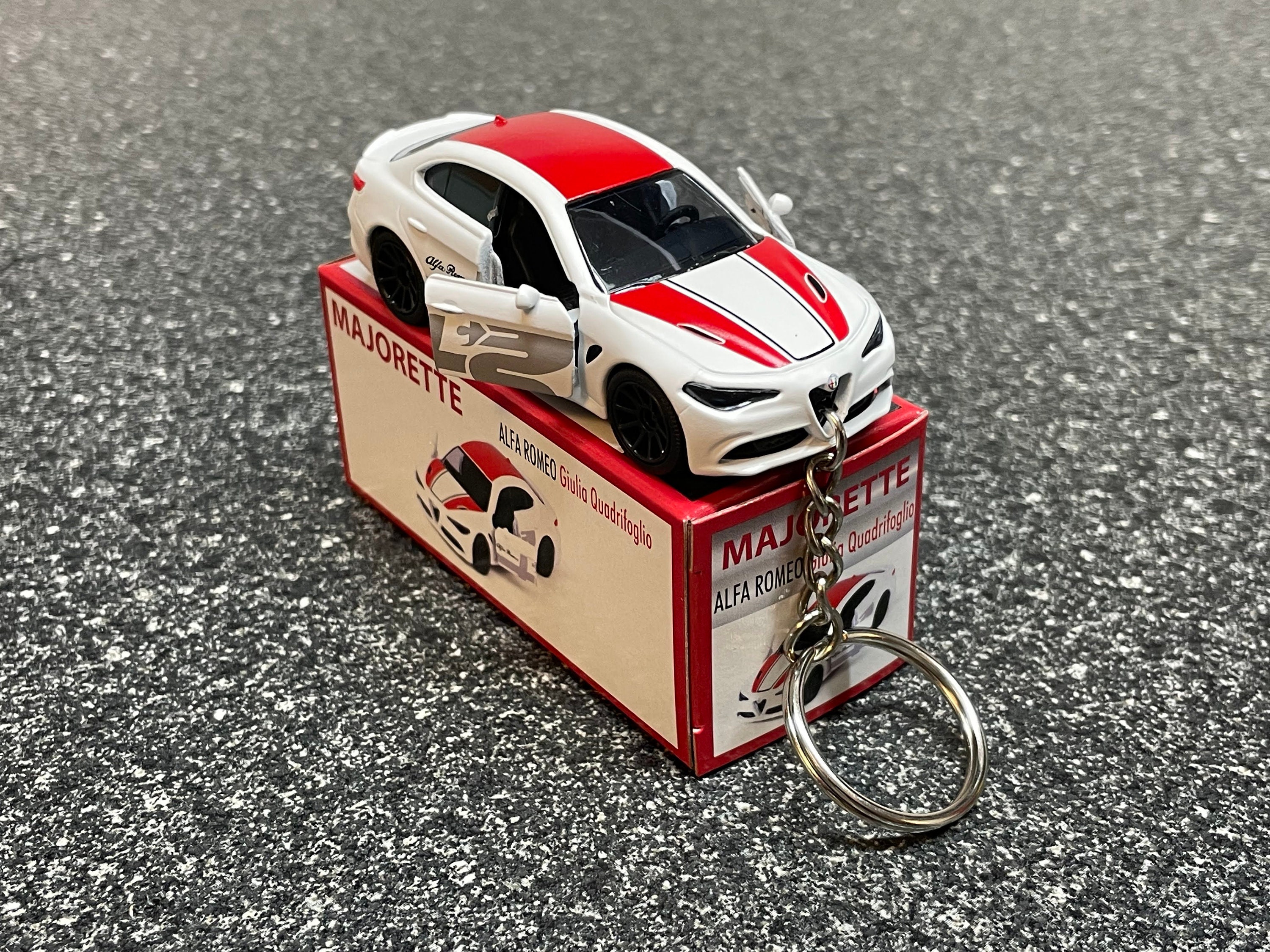 Fits Alfa Romeo Giulia Quadrifoglio White Keychain Hot Wheels Matchbox Etsy