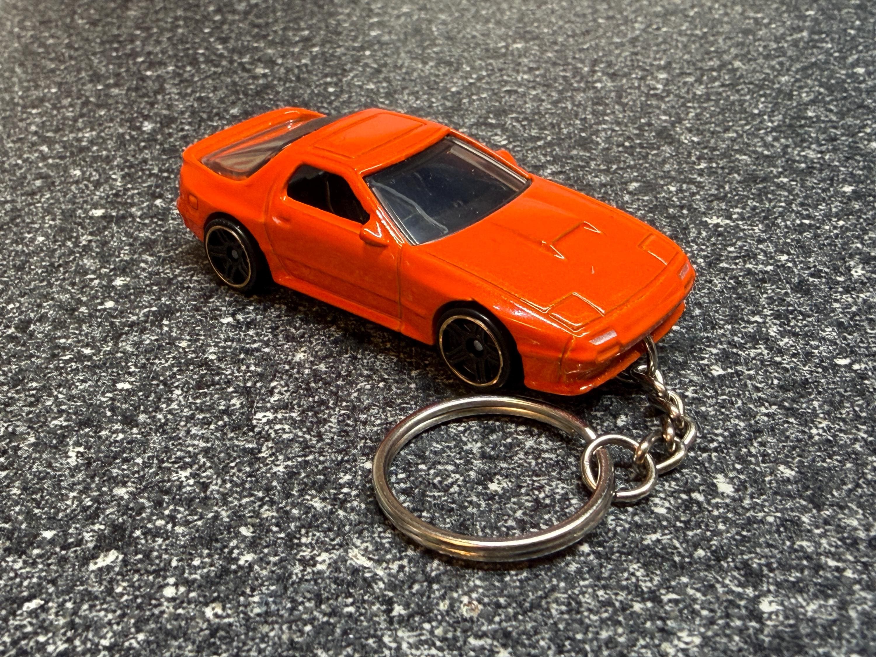 1989 Mazda RX7 Rx-7 Orange Keychain Matchbox Hot Wheels Matchbox - Etsy