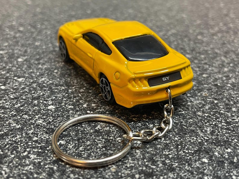 2015 Mustang GT S550 Yellow Keychain Diecast Car - Etsy