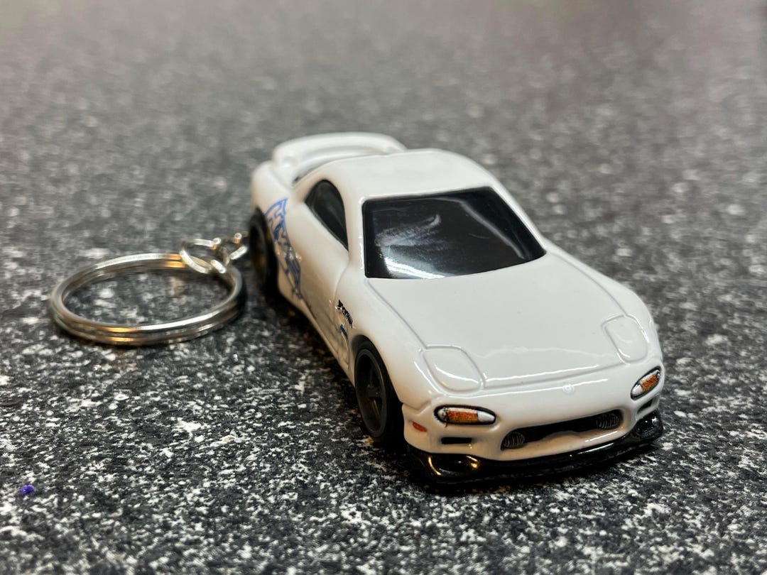 1995 Mazda RX7 Rx-7 White Keychain HKS Matchbox Hot Wheels Matchbox F&F ...