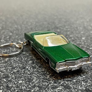 1975 Cadillac Eldorado Keychain Green Hot Wheels Matchbox