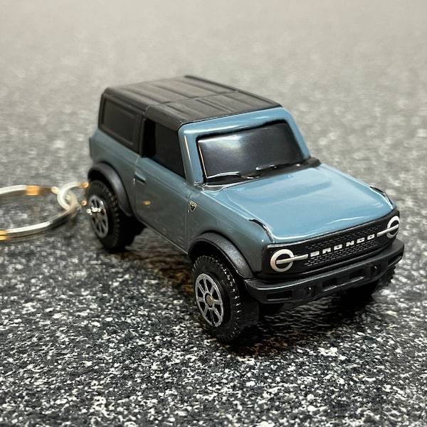 Bronco 2 Door Keychain Area 51 Matchbox Hot Wheels Diecast