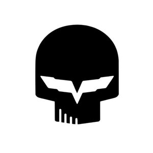 C6 Corvette Jake Racing Skull Vinyl Decal
