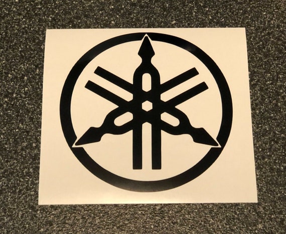 2-Pack Yamaha Tuning Fork Logo Stickers - Decal For Motorcycles, ATVs, WaveRunners, Cars