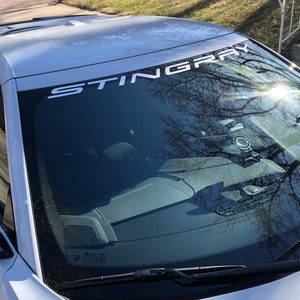 Corvette Stingray C8 Windshield Vinyl Decal