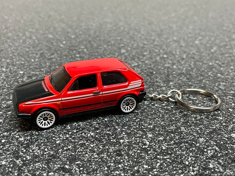 Gti Keychains Golf GTI MK2 Keychain Hot Wheels Matchbox Red - Etsy