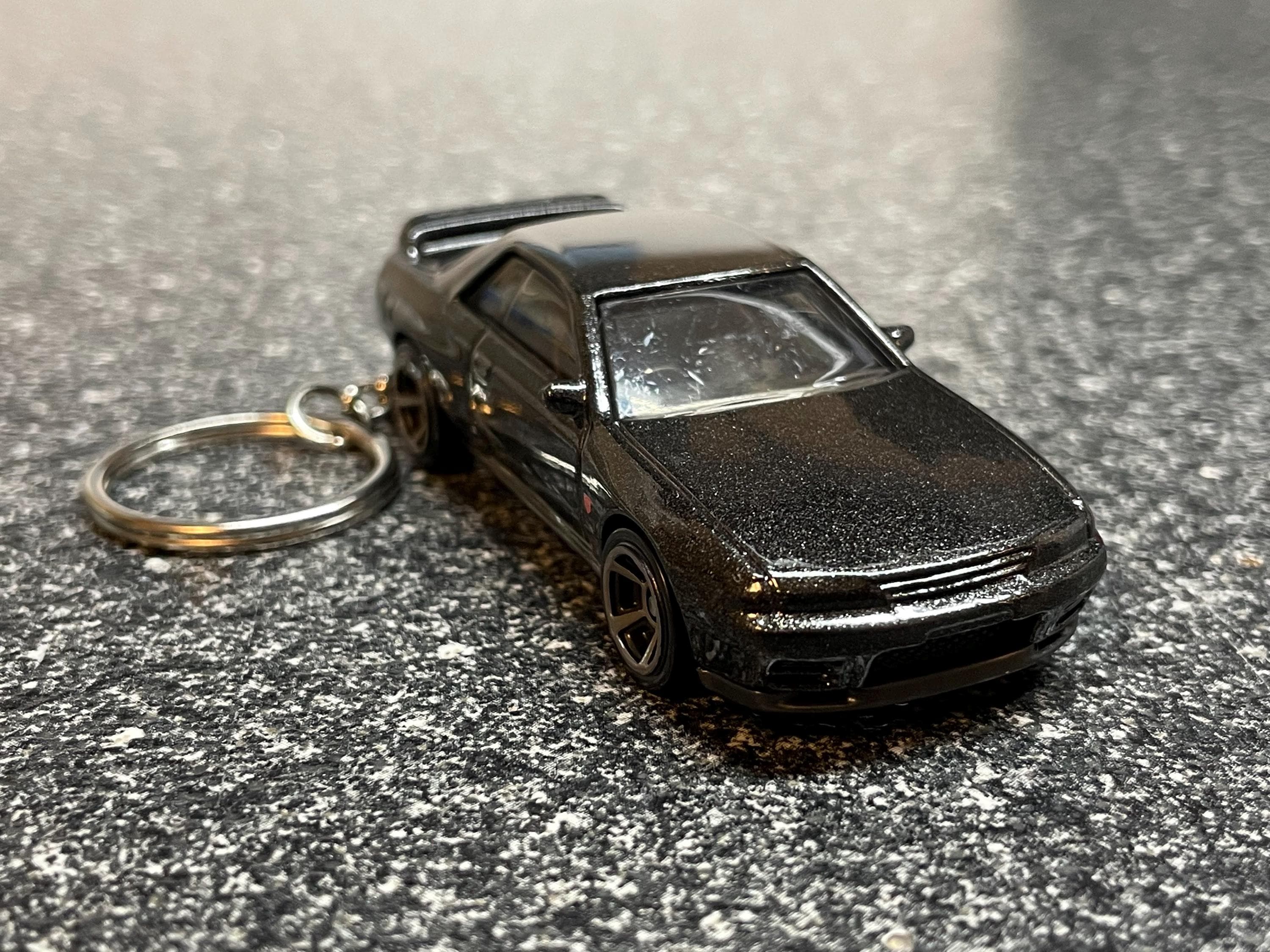Nissan GT-R Skyline R32 Keychain Black Hot Wheels Matchbox