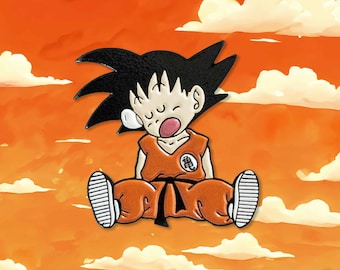 Sleeping Son Goku Enamel Pin, Anime Fan Gift