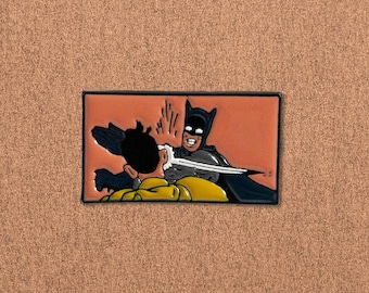 Funny Slap Meme Soft Enamel Pin