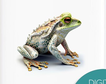 Fractal Frog - Downloadable digital art for printing