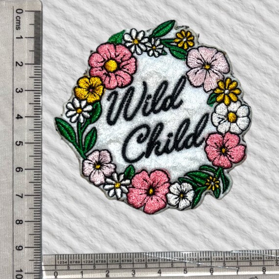 Wild Child Patches Sew on Patches for Jackets Hats and Bags 